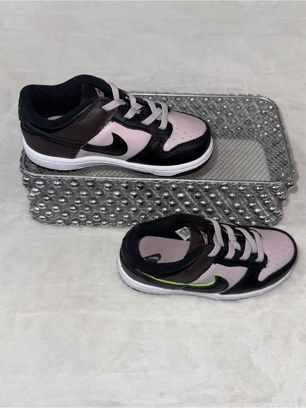 Nike Dunk Low SE Particle Rose Black Toddler 9C UK 8.5 EUR 26 HQ1956-600 ππ - Picture 5 of 16